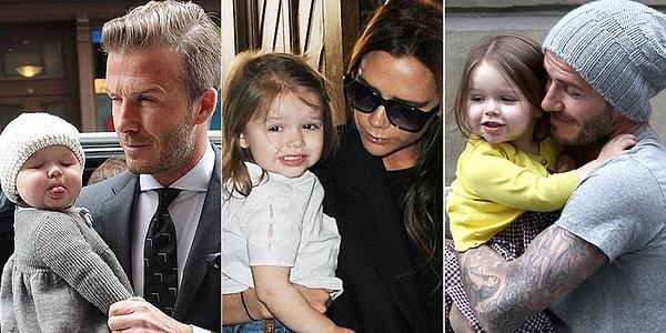 Beckham'ın 38 milyon takipçili Instagram hesabında paylaştığı "Kiss for daddy (Babaya öpücük)" açıklamalı fotoğraf sevgisinden başka birşeyi anlatmıyordu.