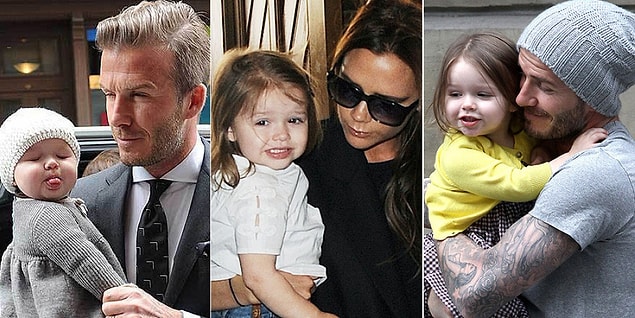 Beckham'ın 38 milyon takipçili Instagram hesabında paylaştığı "Kiss for daddy (Babaya öpücük)" açıklamalı fotoğraf sevgisinden başka birşeyi anlatmıyordu.