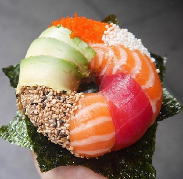 1. Суши-пончик 🍩+🍣