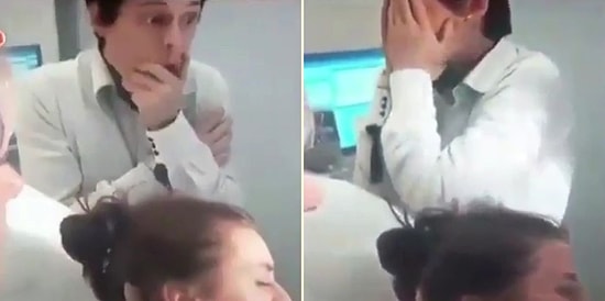 Doğum Yapan Eşini İzlerken Dokuz Doğuran Baba