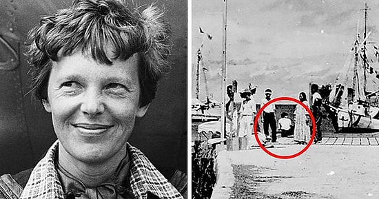 Dünya Şokta! Pilot Amelia Earhart'ı Kazadan Sağ Kurtulmuş Gibi Gösteren Gizemli Fotoğraf