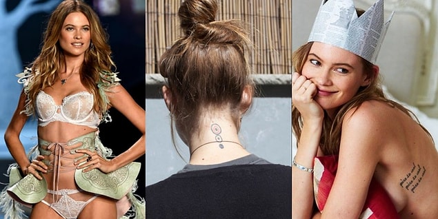 15. Adam Levine'ın biricik aşkı Behati Prinsloo ise tek dövmeyle yetinemeyenlerden!