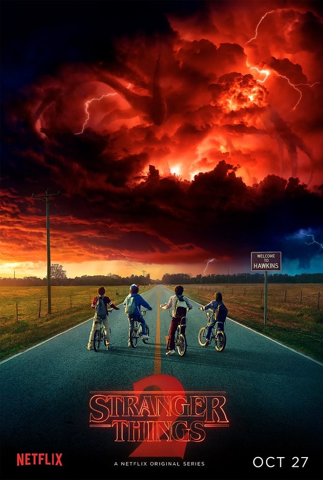 14. Stranger Things'in 2. sezonundan ilk poster geldi, çok daha iyi bir sezonun ayak sesleri bunlar...