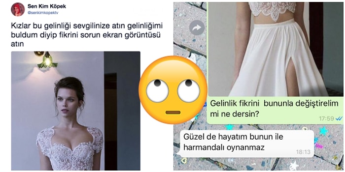 Sevgililere Sorulan "Gelinliğimi Buldum, Nasıl?" Sorusuna Verilen Birbirinden İlginç Cevaplar