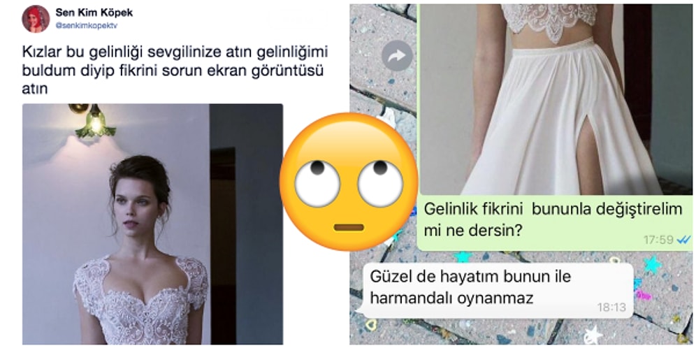 Sevgililere Sorulan "Gelinliğimi Buldum, Nasıl?" Sorusuna Verilen Birbirinden İlginç Cevaplar