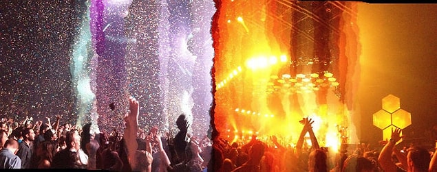 2. Konserde panoramik fotoğraf iyi fikir, peki ışıklar o sırada değişirse?