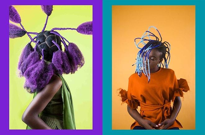 Afrika'nın Geleneksel Saç Modellerini Modern Zamanla Harmanlayan Sanatçıdan 14 Renkli Çalışma