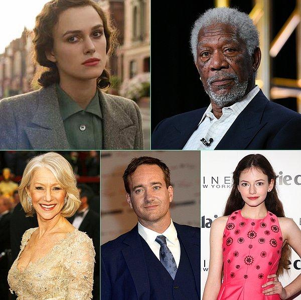 14. Keira Knightley, Morgan Freeman, Helen Mirren, Matthew Macfadyen ve Mackenzie Foy "Nutcracker and the Four Realms" filminde bir aradalar.