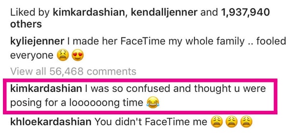 6. Озадачена была даже сама Ким Кардашян: