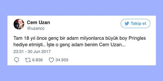 Cem Uzan'ın Twitter Hesabından Bedava Pringles Tadında 17 Paylaşım