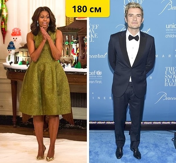 7. Мишель Обама и Орландо Блум