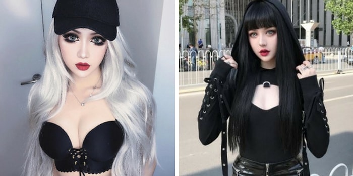 Sadece Makyajla Kendini Gotik Bir Barbie Bebeğe Dönüştüren Çinli Genç Kadın