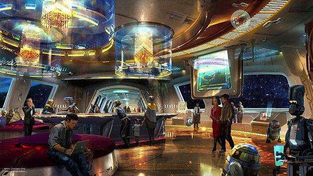 Star Wars dünyasına ait bir uzay gemisinde kalacaksınız. Her misafir için ayrı ayrı kostümler ve hikayeler olacak.