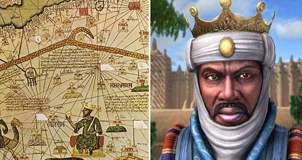 II. Ebu Bekir Atlantik Okyanusu'na yaptığı keşiften dönmeyince Mansa Musa hükümdar oldu.