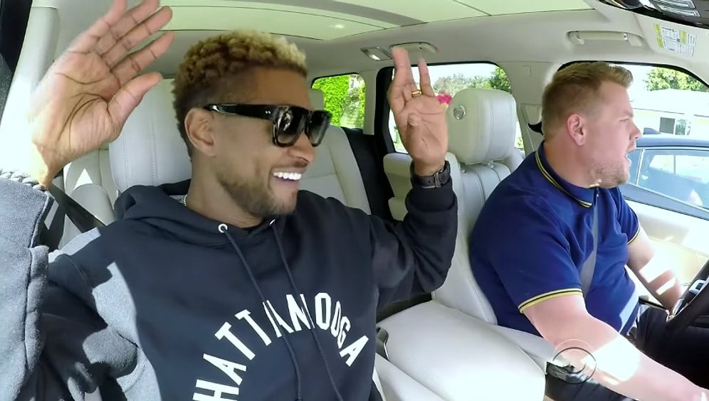 James Corden'la Carpool Karaoke'de Sıra 'Usher'da!