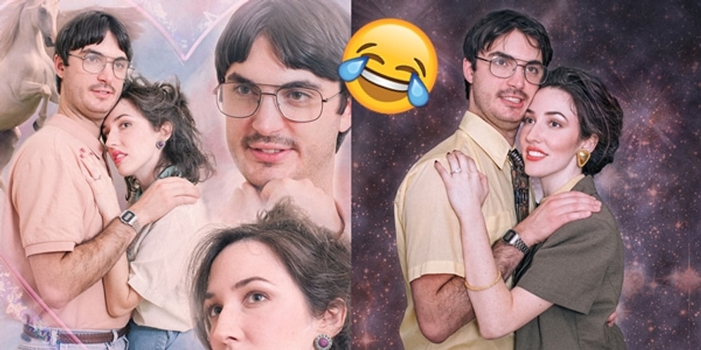 21. Yüzyıldan Sıkılanlardan mısınız? Nişan Fotoğrafları İçin 80'lere Işınlanan Çift