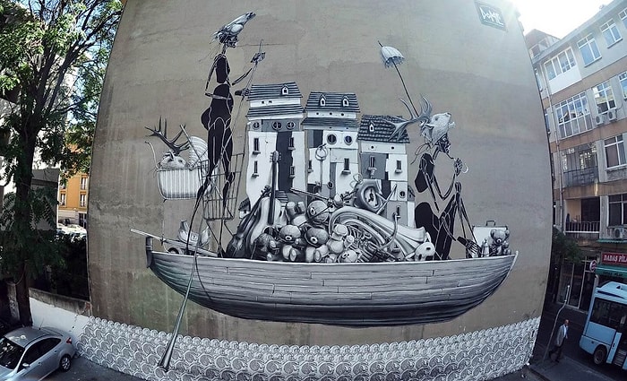 Sokakları Sergi Alanına Çeviren Mural İstanbul Fest'in Sanat Eserine Dönüştürdüğü 20 Duvar