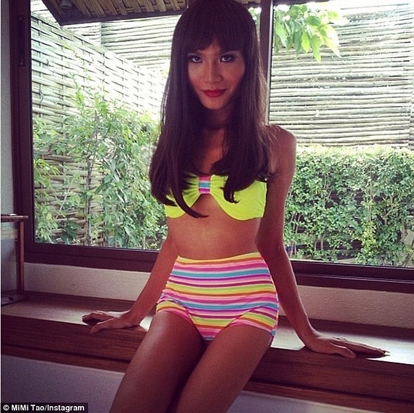 1. Мими Тао выглядит как очаровательная женщина, однако она не всегда была такой