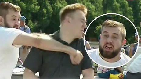 Расплескалась синева: В день ВДВ пьяный мужчина избил журналиста во время прямого эфира