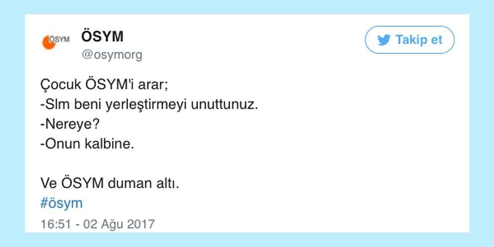 ÖSYM Yerleştirme Sonuçlarını Açıklamayı Geciktirince Kendini Mizaha Vermiş 19 Kişi