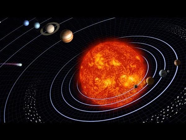 2. Güneş, Güneş Sistemi'nin kütlesinin% 99'undan fazlasını oluşturuyor.