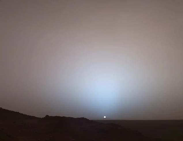 Так выглядит закат с поверхности Марса
