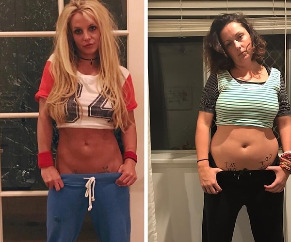 12. Селеста тоже может похвастаться своим животом! (Бритни Спирс)