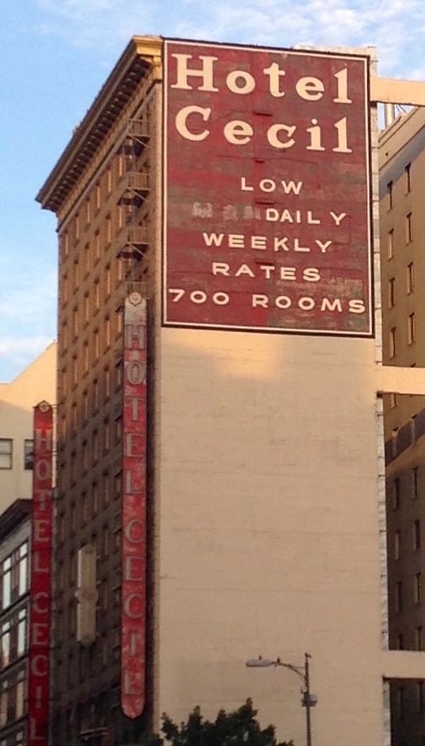 4. Этот отель в центральной части Лос-Анджелеса славится своим печально известным прошлым. 15 неестественных смертей, жилища двух серийных убийц, а также место преступления, которое до сих пор не раскрыли.