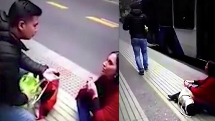 Sokak Ortasında Erkek Arkadaşına Evlilik Teklifi Yapan Kadının Zor Anları