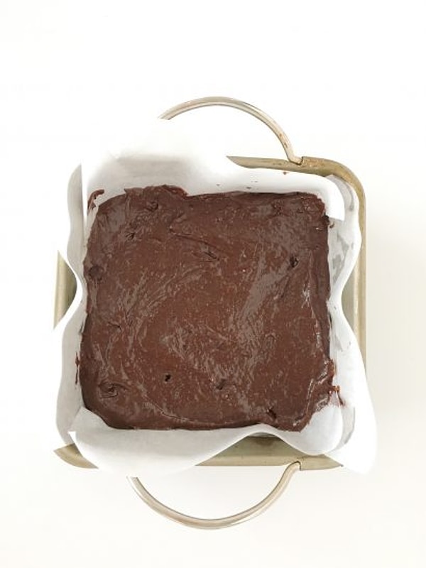 Слой вегетарианского брауни: