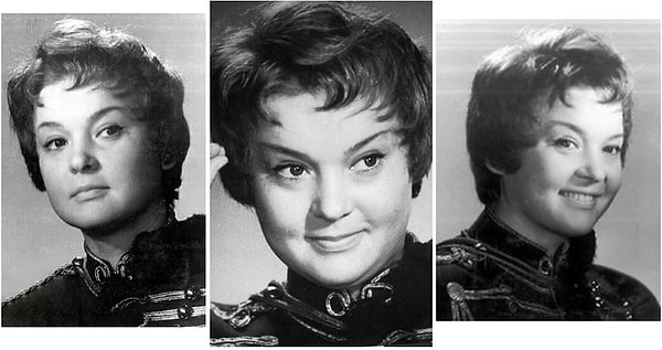 7. Фотопробы Гурченко в фильм Рязанова "Гусарская баллада". Роль досталась Ларисе Голубкиной