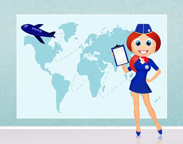 21. "Лучшее в работе стюардессой это то, что вам буквально платят за путешествия по миру!"