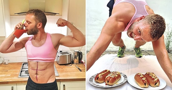 Муж фитнес-блогерши пародирует и троллит свою жену в Instagram