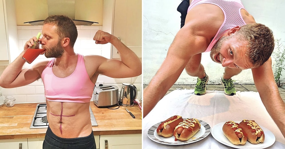 Муж фитнес-блогерши пародирует и троллит свою жену в Instagram