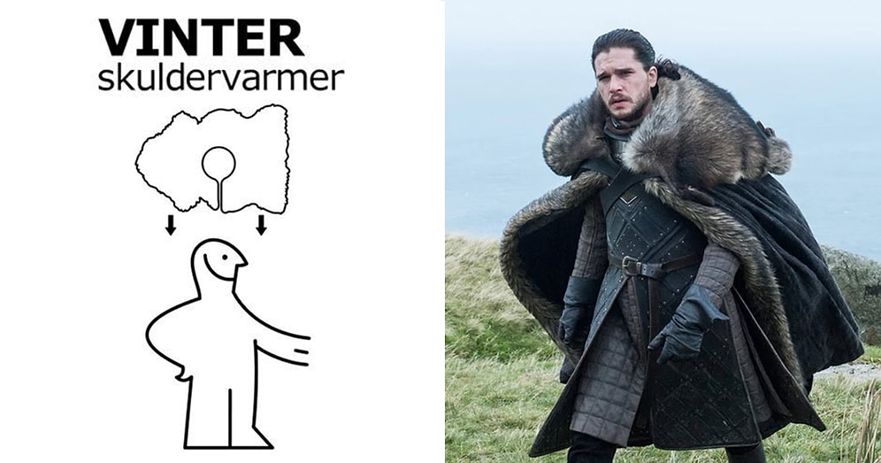 10 Milyon Dolarlık Dizi Game of Thrones'un IKEA Halılarından Yapılan 'Night Watch' Kostümleri