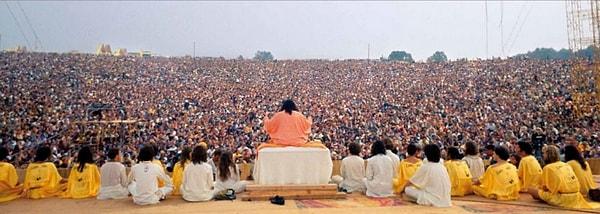 11. Woodstock festivali açılış seromonisi, 1969.