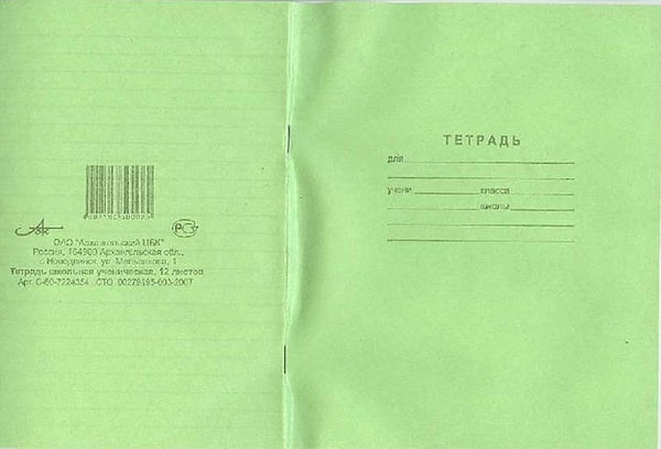 13. 12-листовые тетрадки, которых хватало на неделю...