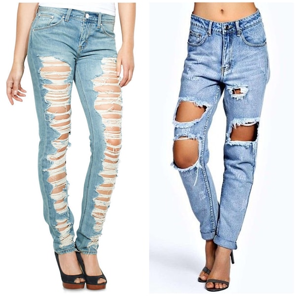 6. Некоторые были убеждены, что намеренно разорванные джинсы - это стильно💃