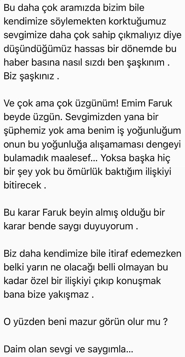 12. Şaşırtan ayrılık: Evlilik hazırlıkları yapan Deniz Seki ve Faruk Salman'ın dört yıllık beraberliklerinin kıskançlık yüzünden bittiği iddia edildi.