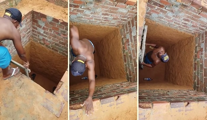 Tüm İyi Niyetiyle Çukurdan Kurtarmak İstediği Kediden 'Bir Köpeğin Asla Yapmayacağı' Hareketi Gören Adam