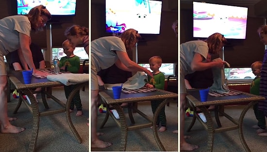 Torunlarına Klasik Pet Şişe Şakası Yapmak İsteyen Kadının, Kendini Şakaladığı Efsane An