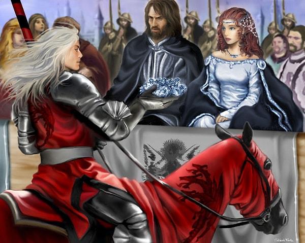 Turnuvayı Rhaegar kazandı ve devamında işleri karıştıran ilk olay patlak verdi. Rhaegar, kazanan olarak tacını karısı Elia yerine Lyanna’ya verdi ve ortalığı birden ölüm sessizliği kapladı.