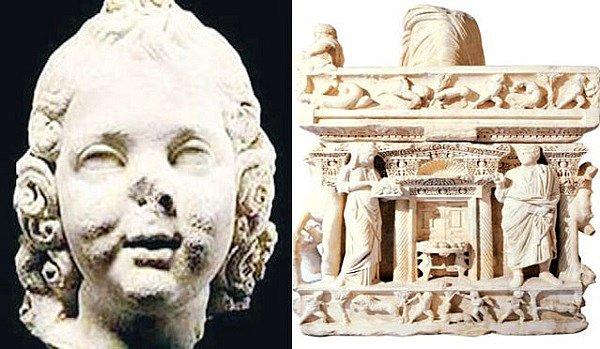 Eros başı da kaçırılan eserler arasında ve iadesi isteniyor. 1700 yıllık Sidamara Lahdi’nden koparılarak kaçırılan eser İngiltere’deki Victoria-Albert Müzesi’nin deposunda tutuluyor.