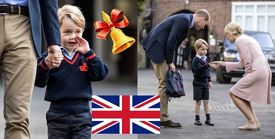 4-летний принц Кембриджский Джордж пошёл в школу! 11 фото с места событий