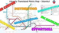 İstanbul Metro Haritasından Shakespeare'i Mezarında Ters Döndürecek 17 Durak İsmi Çevirisi