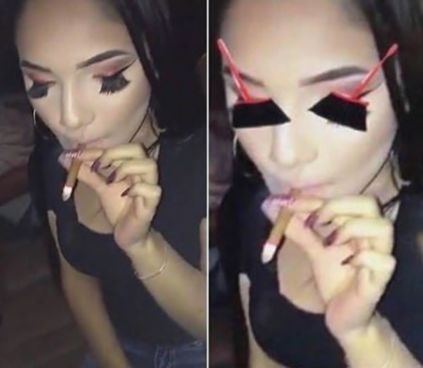 1. Ни одна девушка не хочет выглядеть так, будто у неё на глазах швабры, но иногда этого всё же не избежать 😂