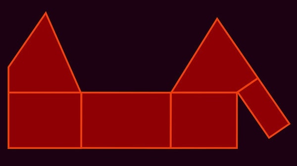 3. Сверните эту фигуру в уме. Какая она будет?