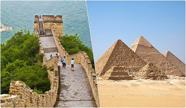 On bin yıl sonrasında ayakta kalacak üç yapının diğer ikisi: Çin Seddi ve Giza Piramitleri