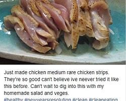 Куриные сашими: Народ интересуется, насколько безопасно есть сырую курицу?