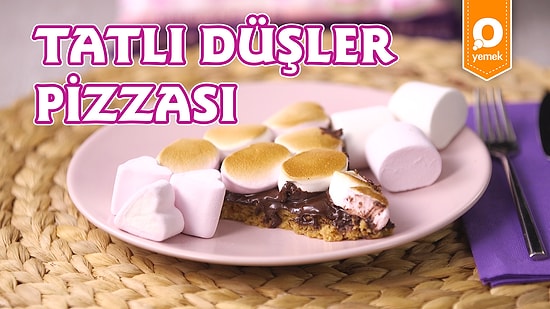 Kıtır Kurabiye Tabanını Pizza Yaptık: Marşmelov’lu Tatlı Düşler Pizzası Nasıl Yapılır?